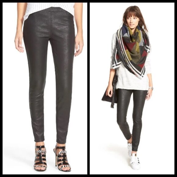 💕BLANKNYC💕 Happy Hour Faux Leather Leggings Black 32 NWT - Picture 1 of 16